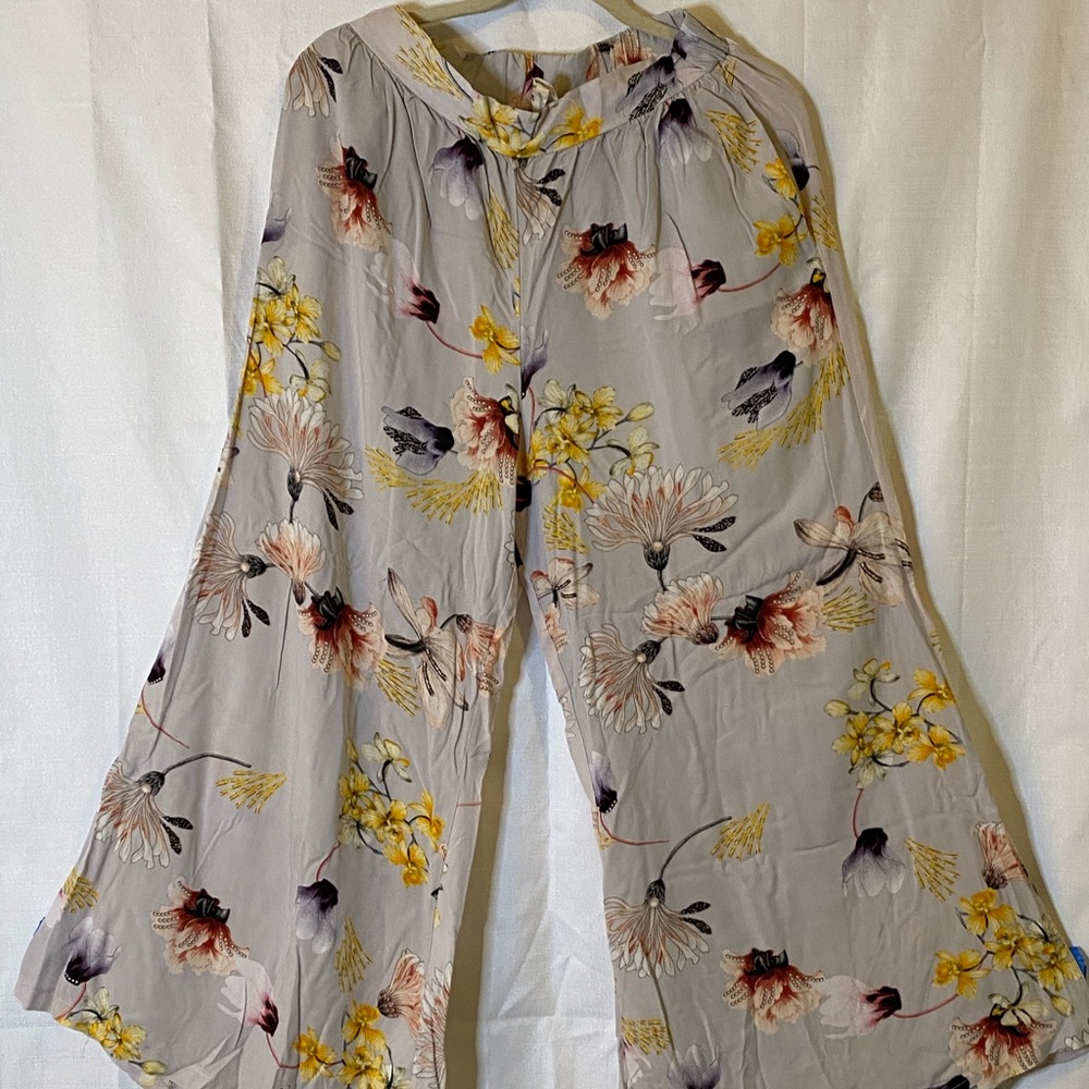 Floral boho pants